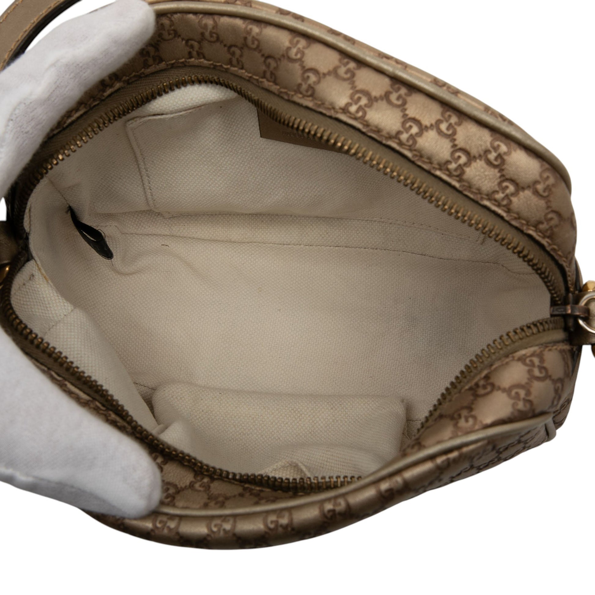 Gucci Metallic Microguccissima Sunshine Disco Camera Bag