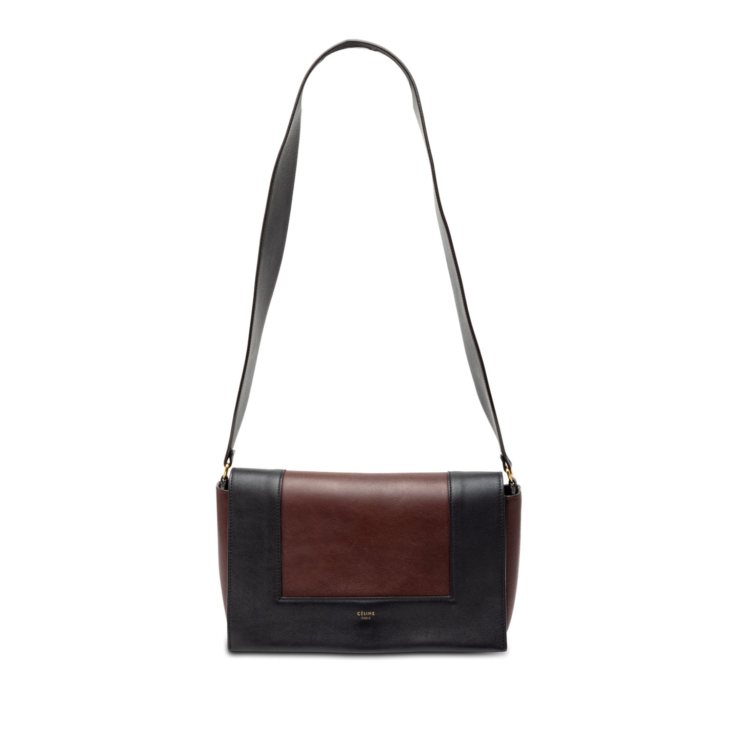 Celine Medium Shiny Smooth Calfskin Frame Shoulder Bag