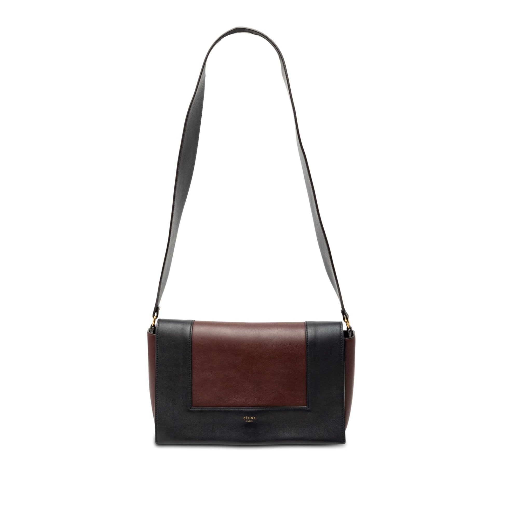 Celine Medium Shiny Smooth Calfskin Frame Shoulder Bag