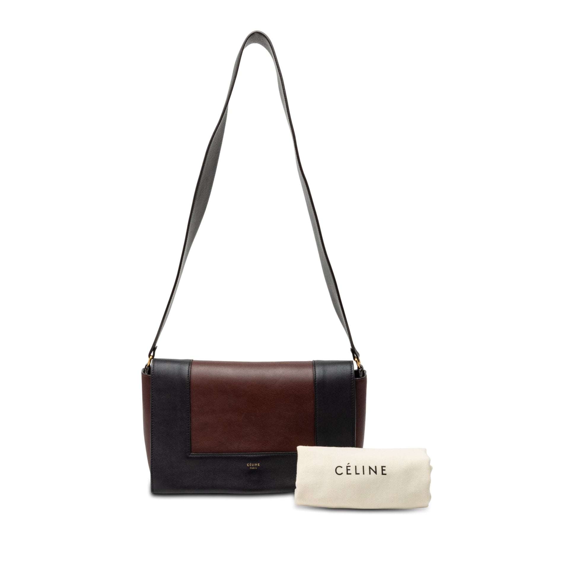 Celine Medium Shiny Smooth Calfskin Frame Shoulder Bag