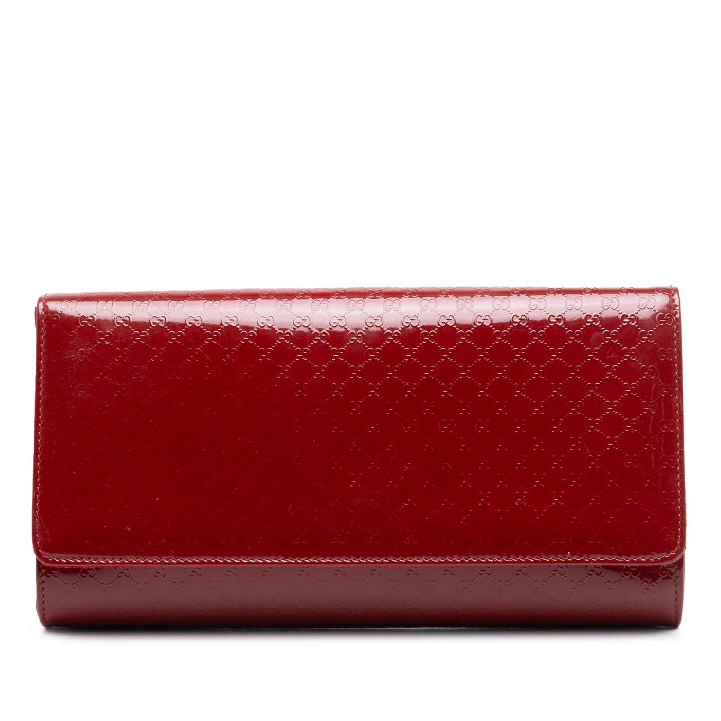 Gucci Microguccissima Patent Broadway Clutch