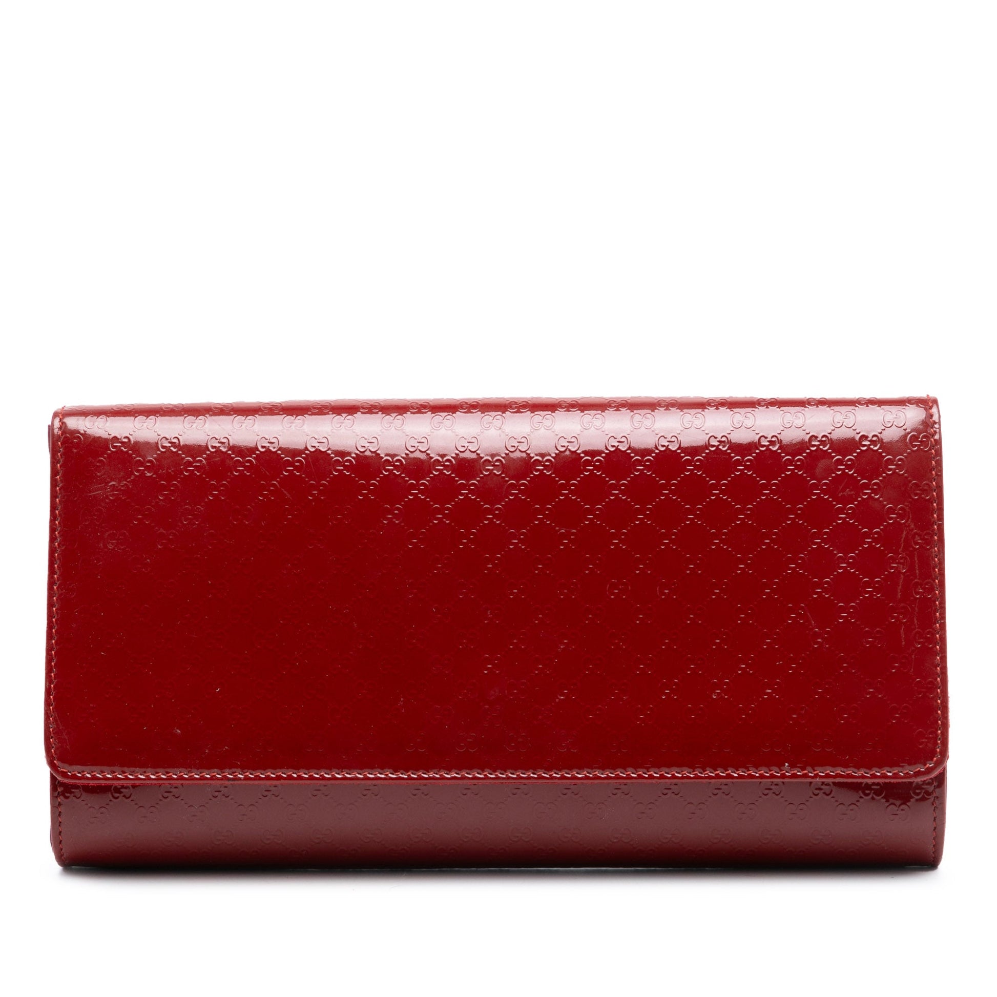 Gucci Microguccissima Patent Broadway Clutch