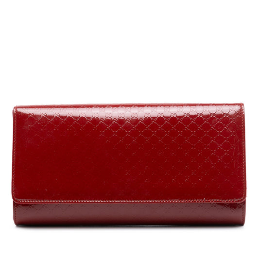 Gucci Microguccissima Patent Broadway Clutch