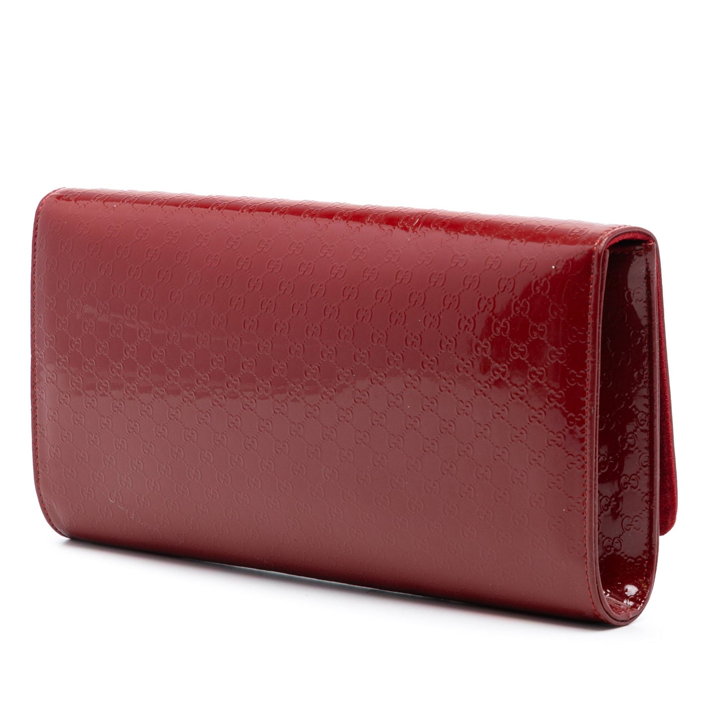 Gucci Microguccissima Patent Broadway Clutch
