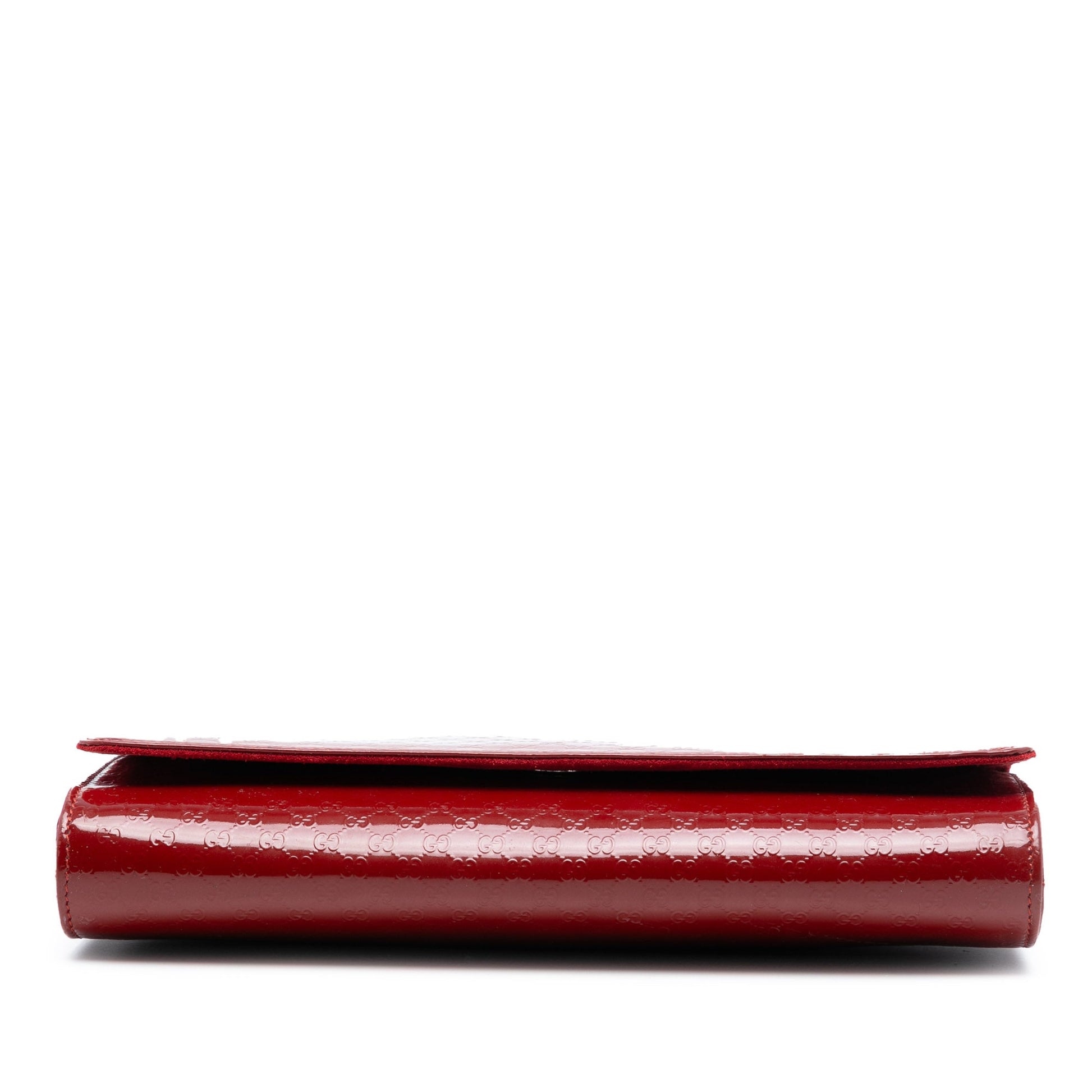 Gucci Microguccissima Patent Broadway Clutch