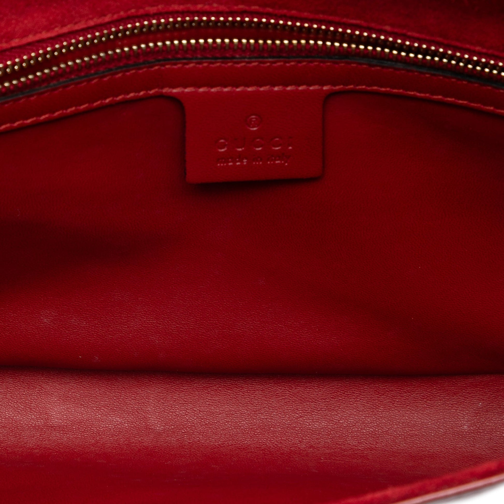 Gucci Microguccissima Patent Broadway Clutch