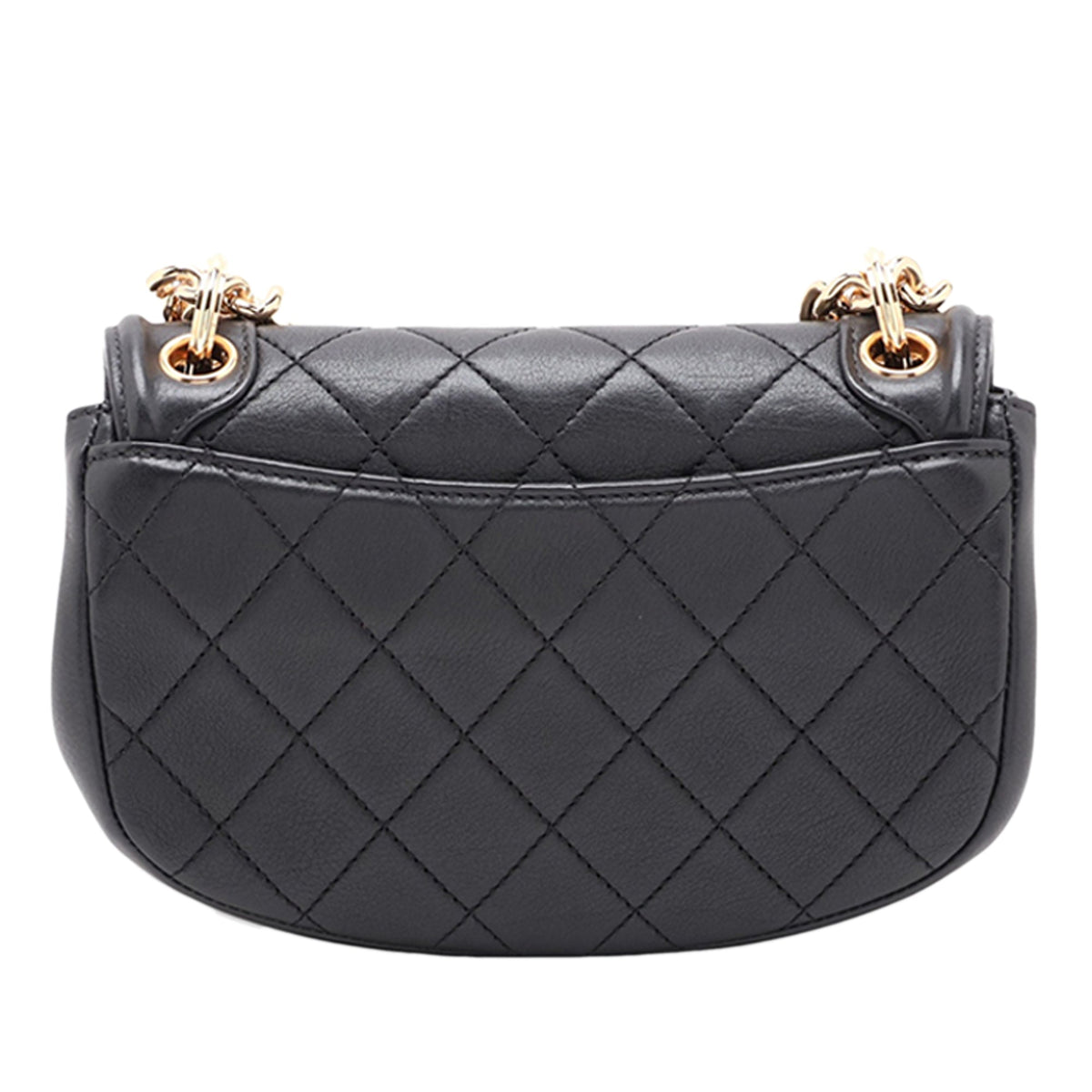 Chanel Small Quilted Calfskin Underline Flap — Black