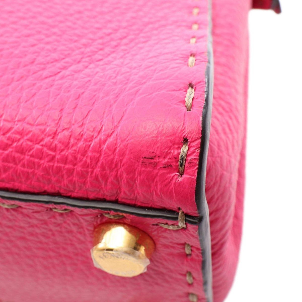 Fendi Mini Leather Selleria Peekaboo Iconic Satchel