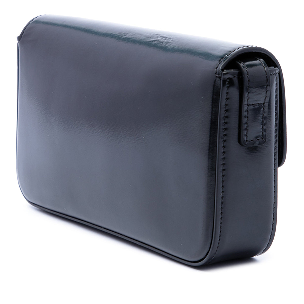 Celine Shiny Calfskin Triomphe Claude Shoulder Bag