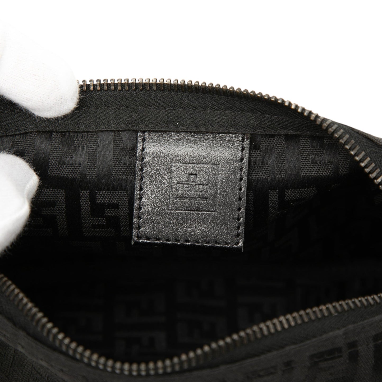 Fendi Zucchino Canvas Handbag