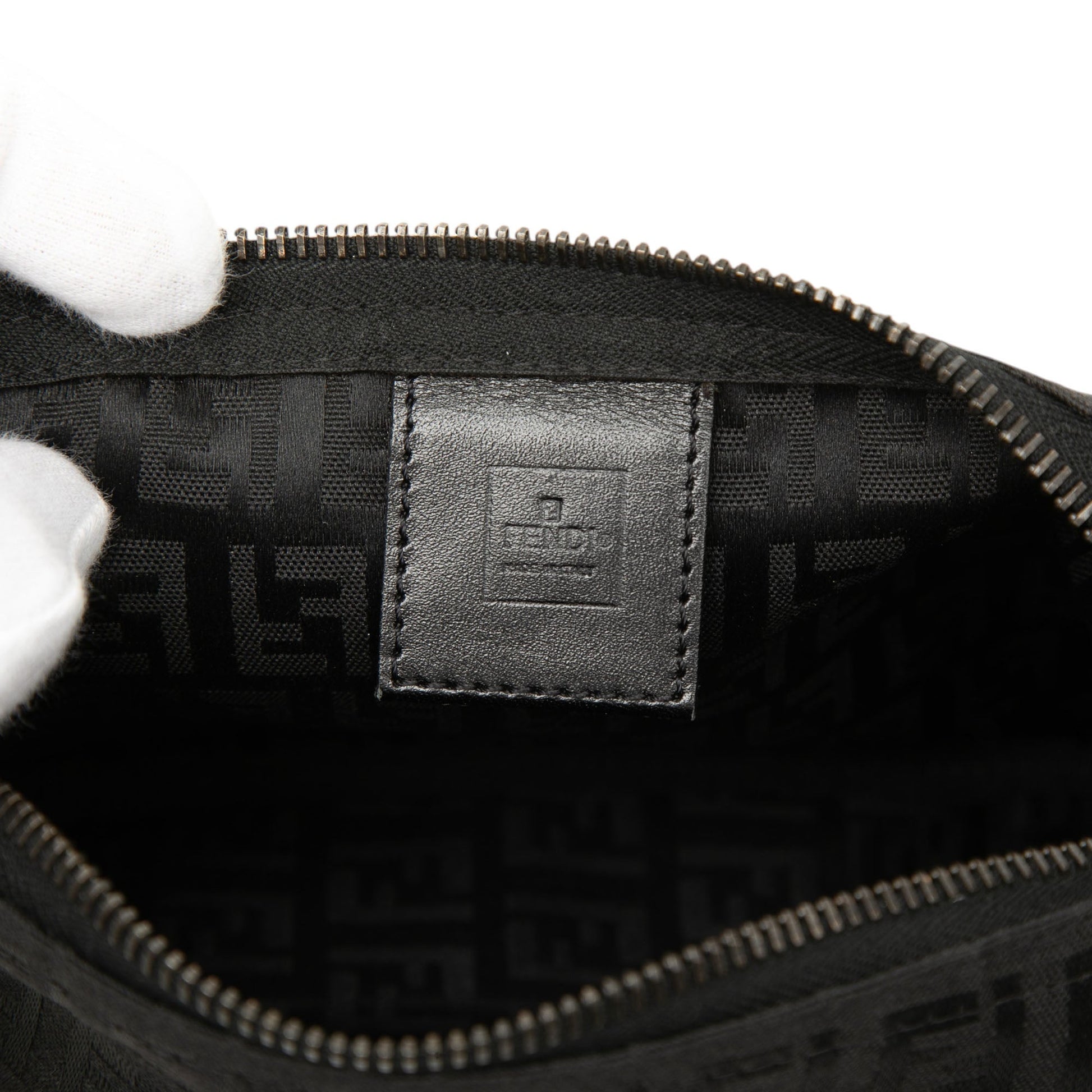 Fendi Zucchino Canvas Handbag