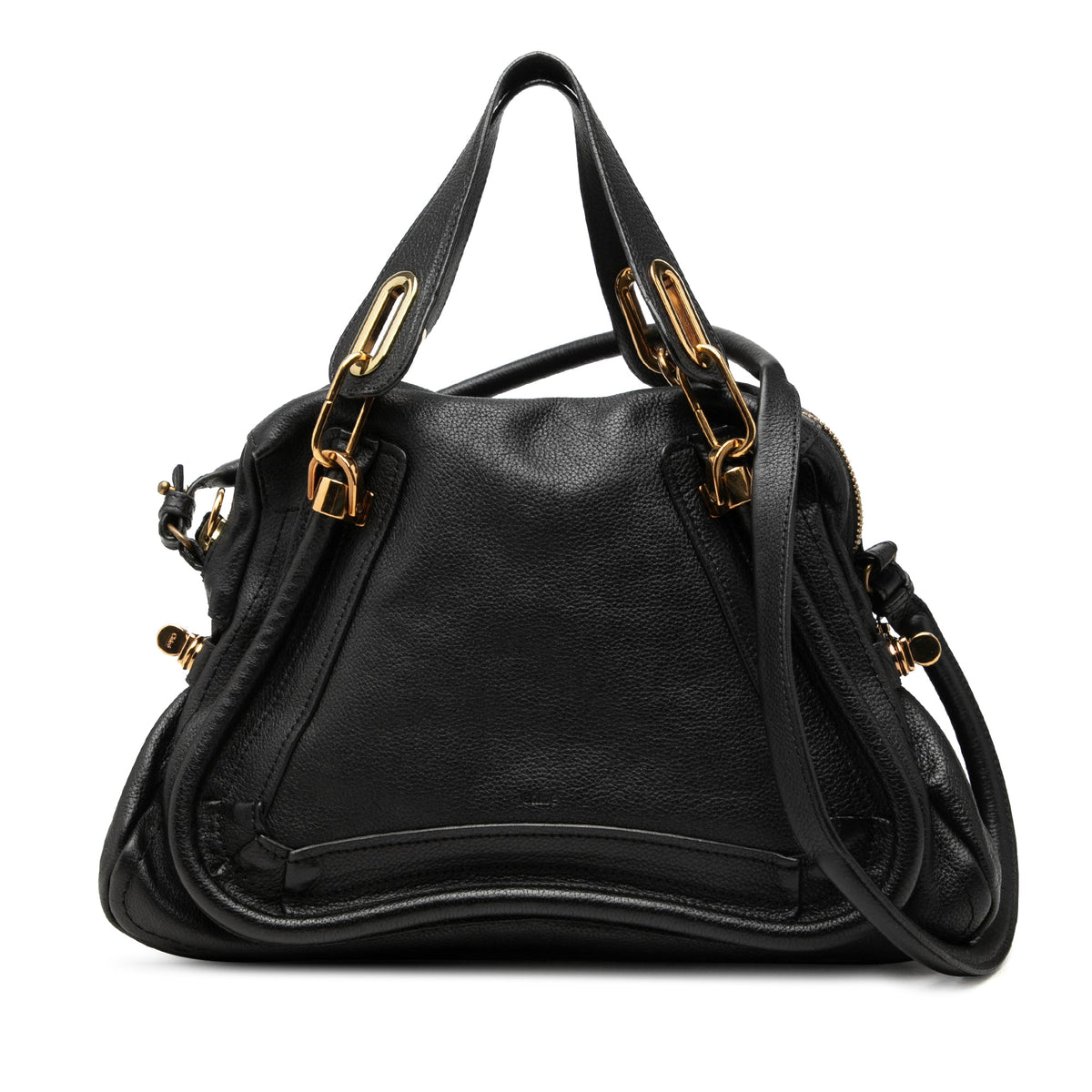 Chloé Medium Pebbled Leather Paraty Satchel