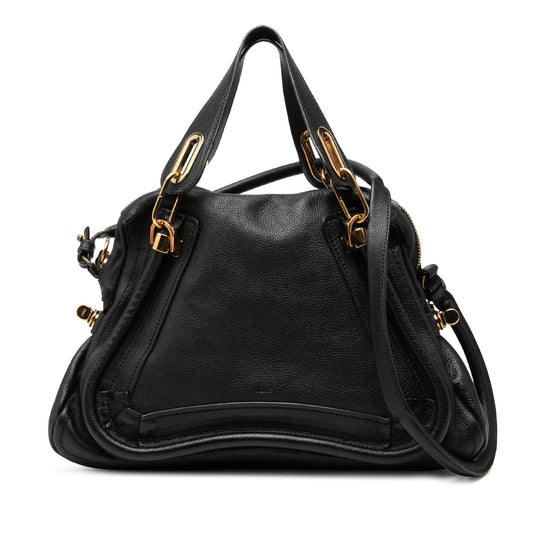 Chloé Medium Pebbled Leather Paraty Satchel
