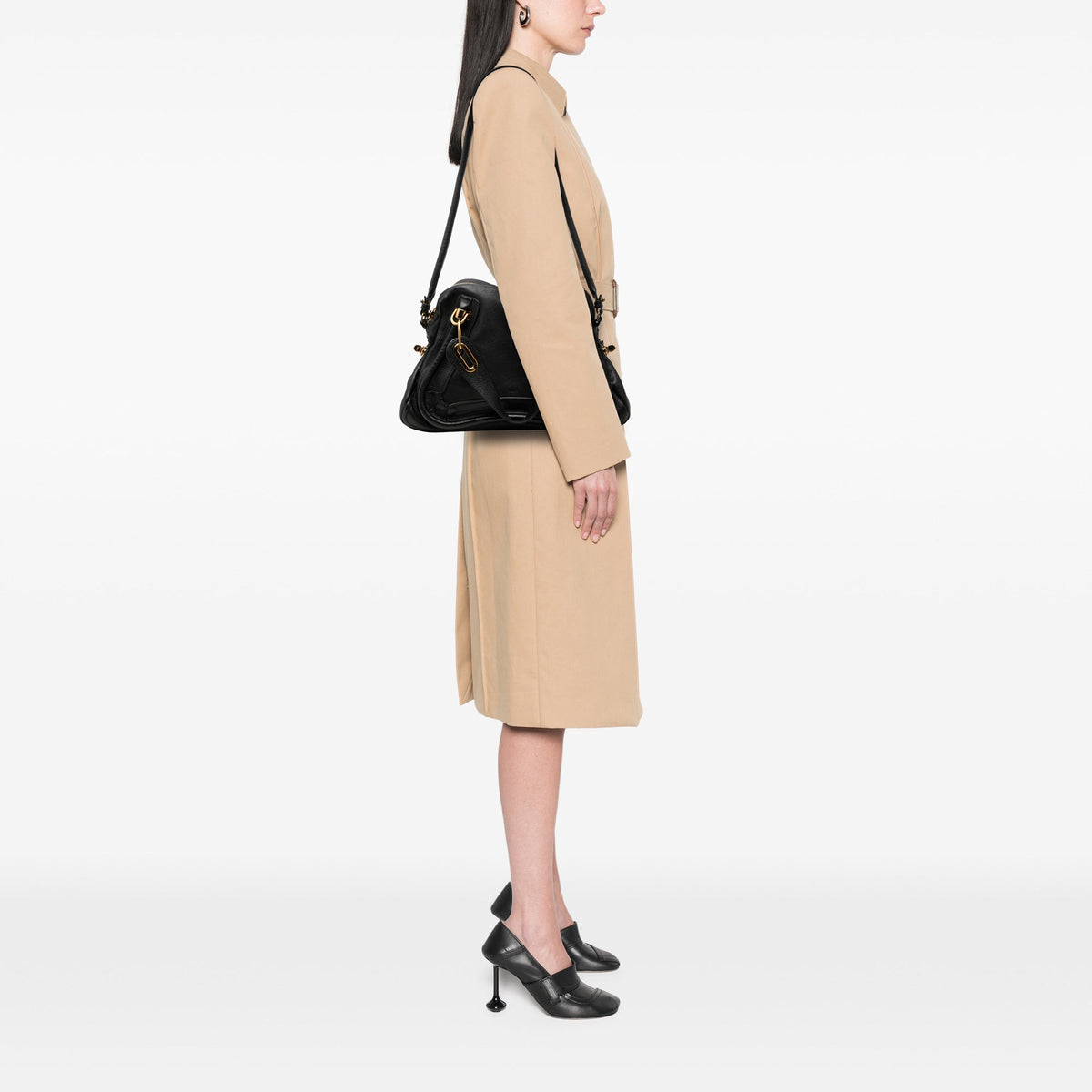 Chloé Medium Pebbled Leather Paraty Satchel