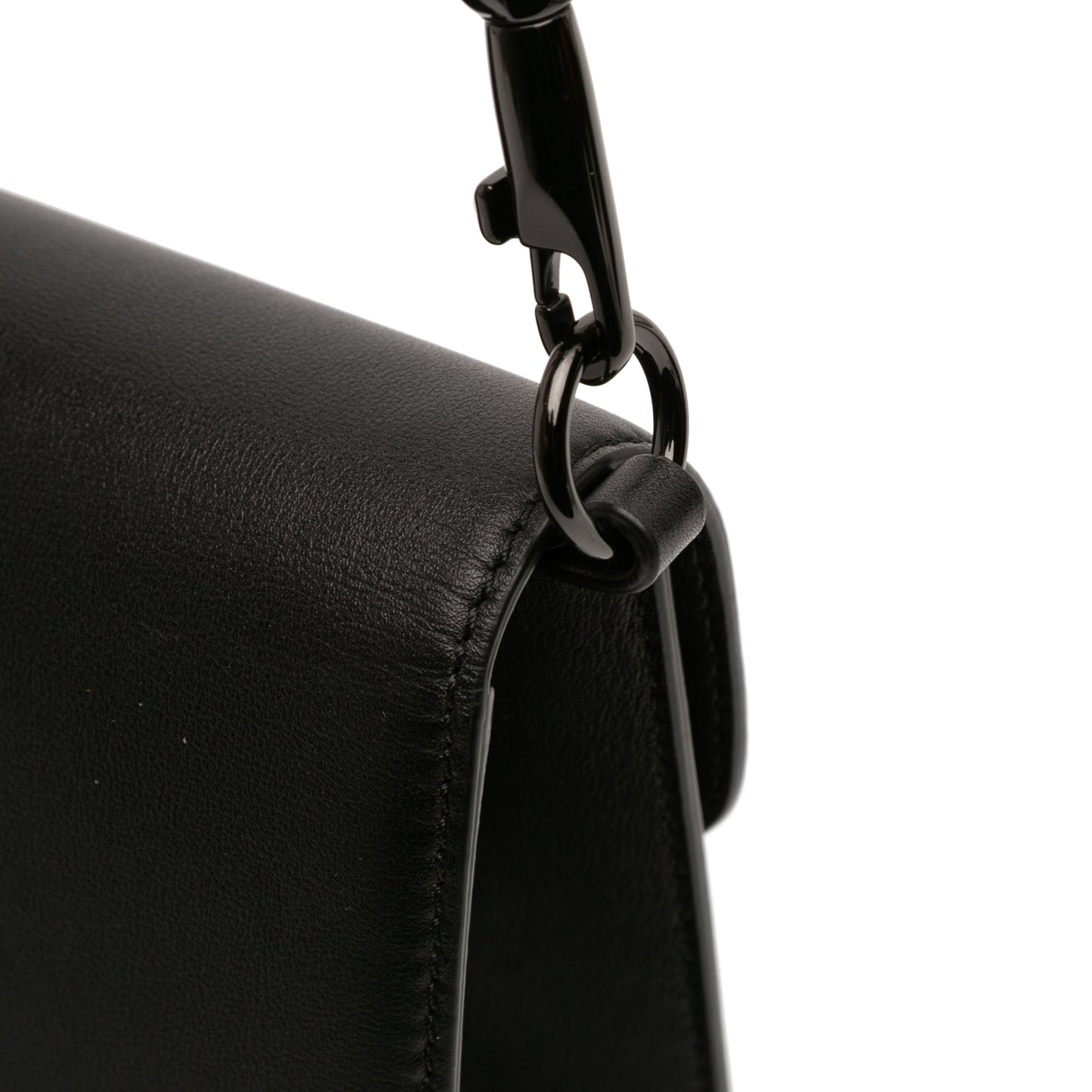 Valentino Calfskin Logo Flap Satchel