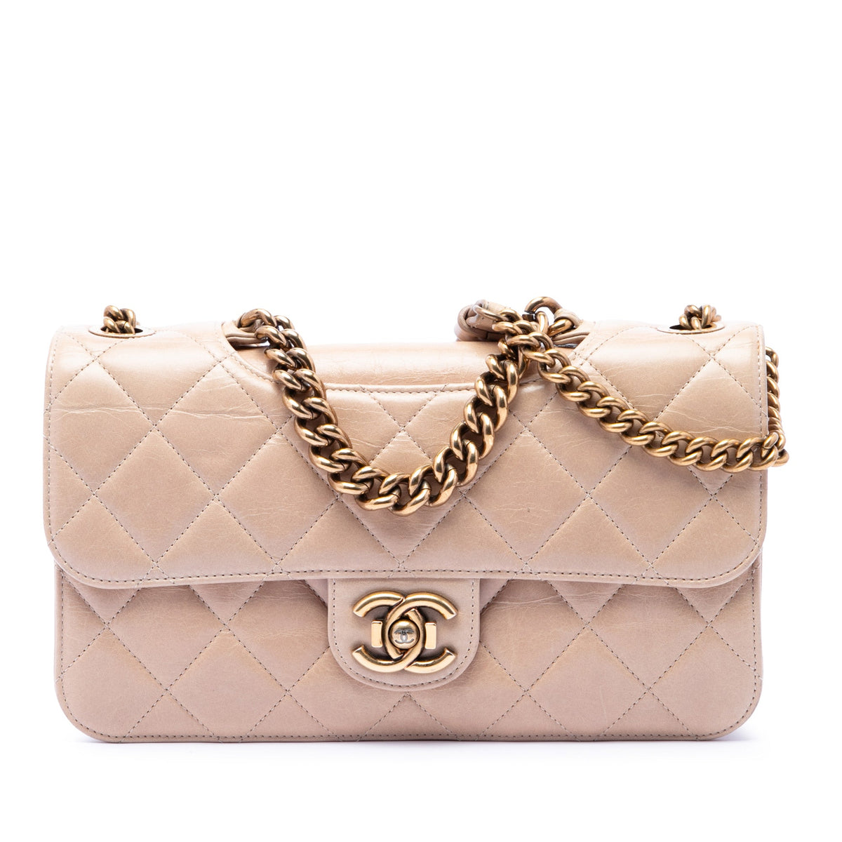 Chanel Medium Quilted Aged Calfskin Perfect Edge Flap