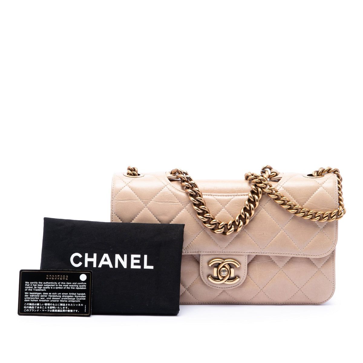 Chanel Medium Quilted Aged Calfskin Perfect Edge Flap