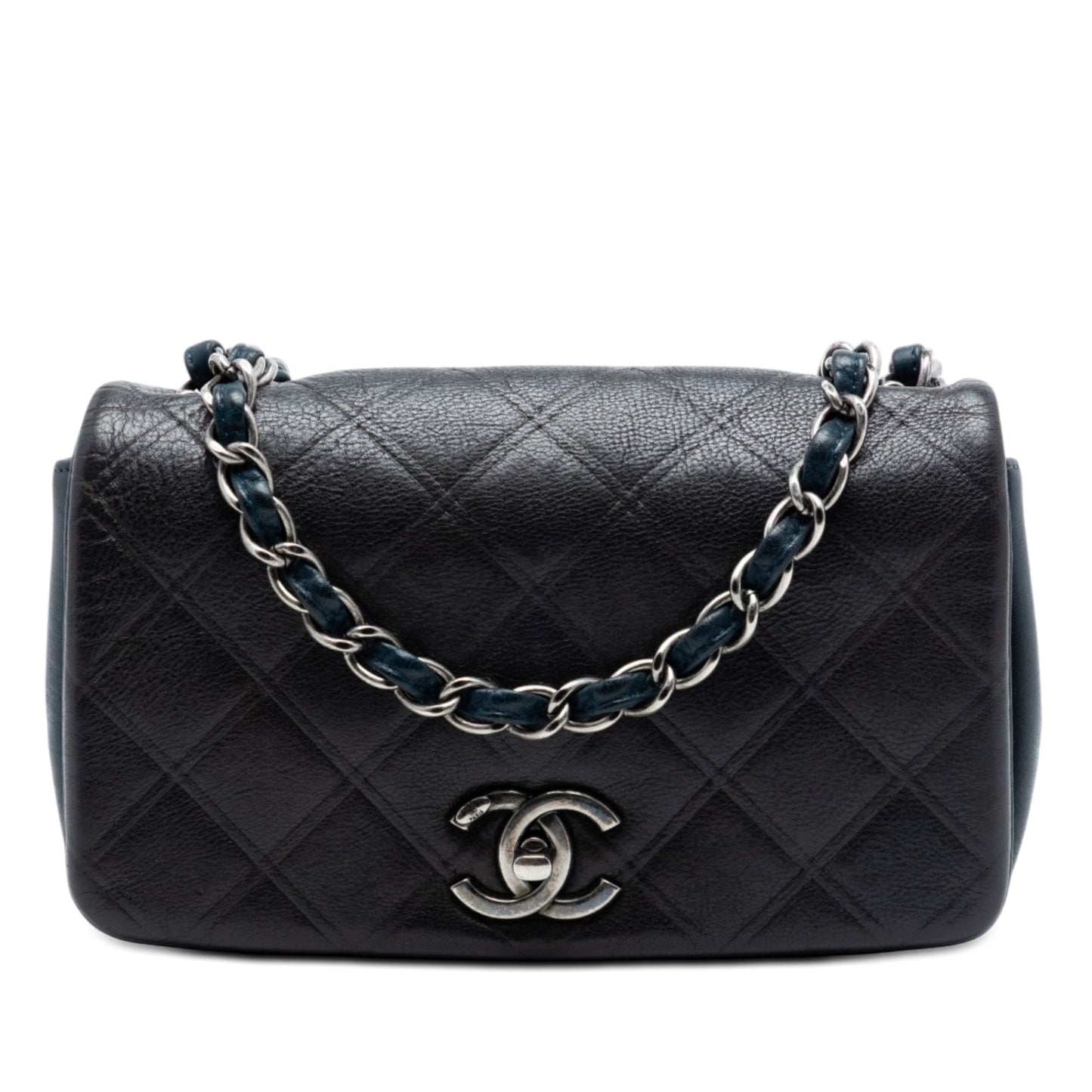 Chanel Small Diamond Embossed Calfskin New Chic Flap