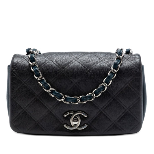 Chanel Small Diamond Embossed Calfskin New Chic Flap