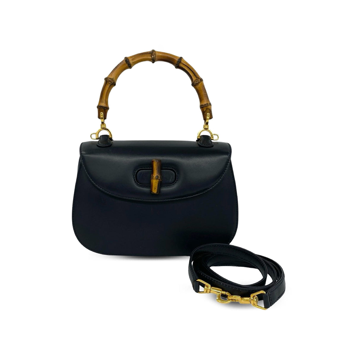 Gucci Calfskin Bamboo Night — Blue