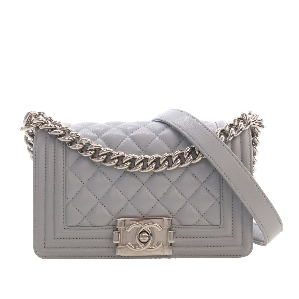 Chanel Small Quilted Caviar Boy Flap