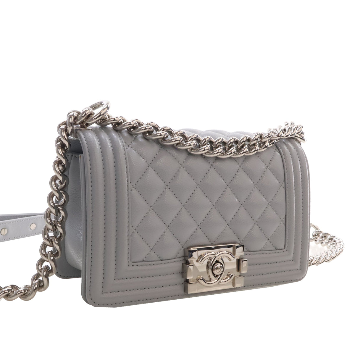Chanel Small Quilted Caviar Boy Flap