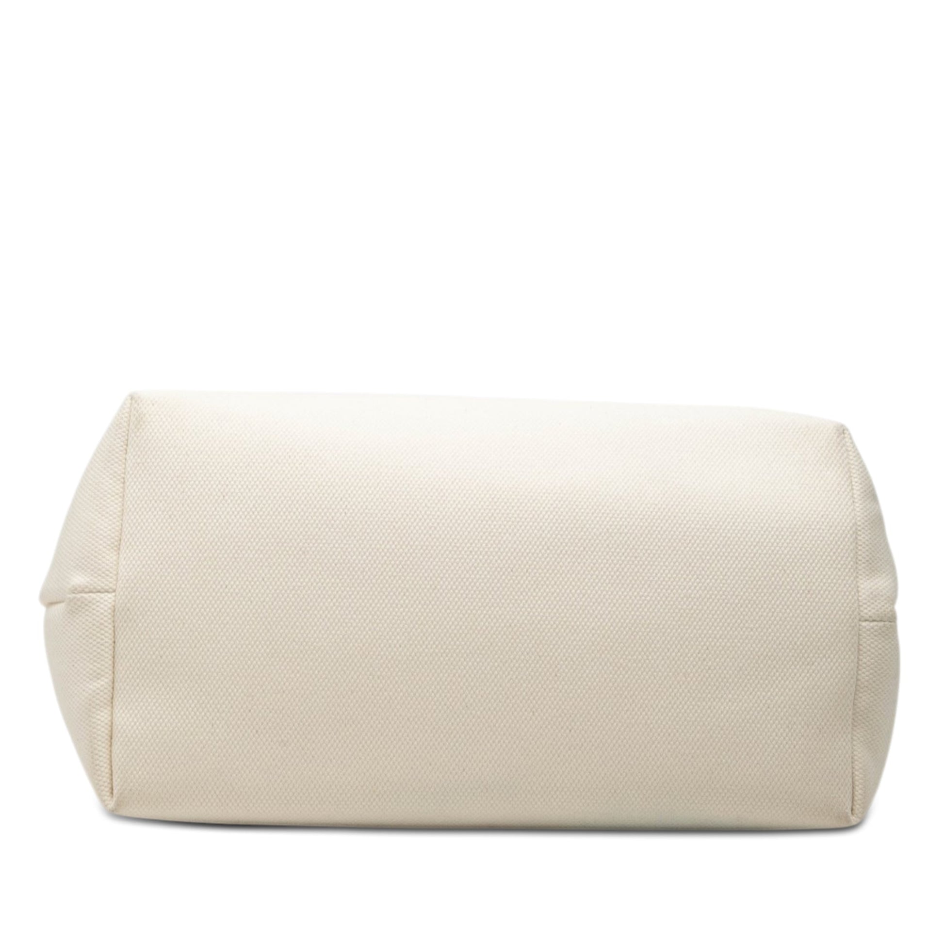 Celine Small Canvas Logo Print Horizontal Cabas Tote