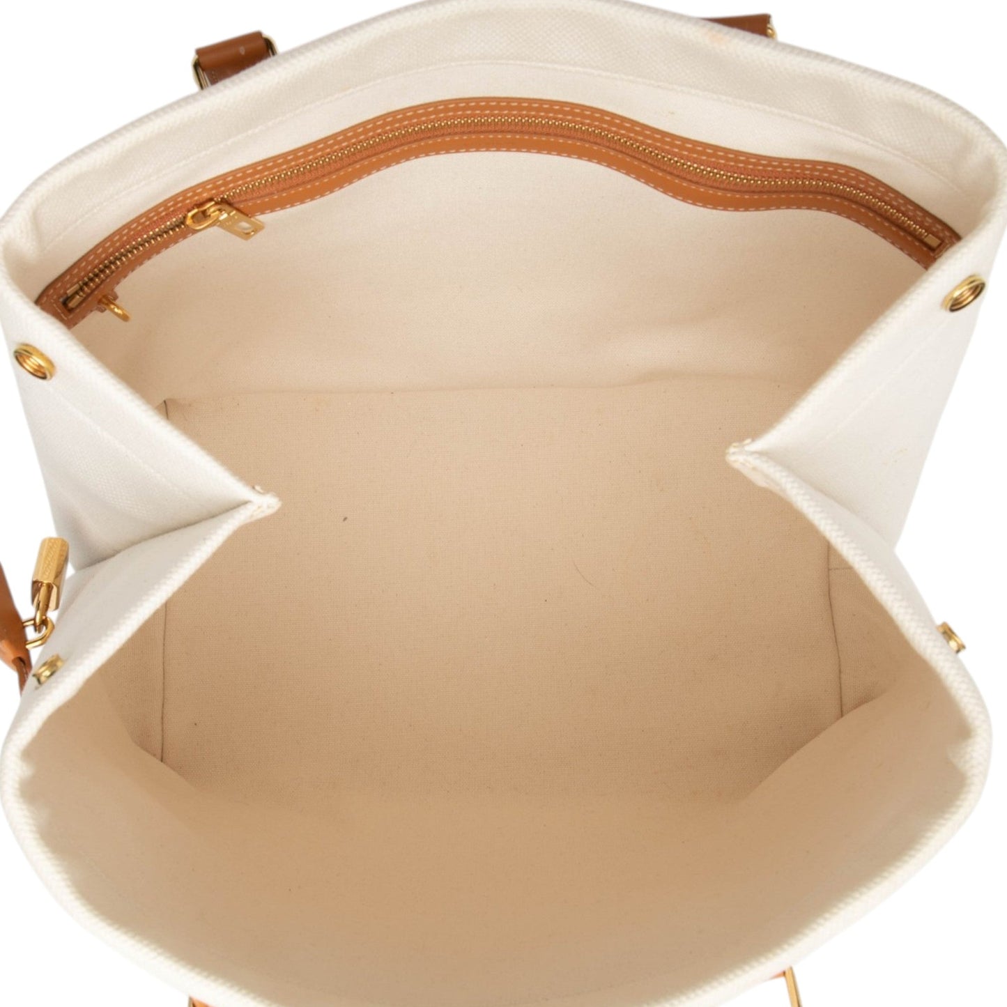 Celine Small Canvas Logo Print Horizontal Cabas Tote