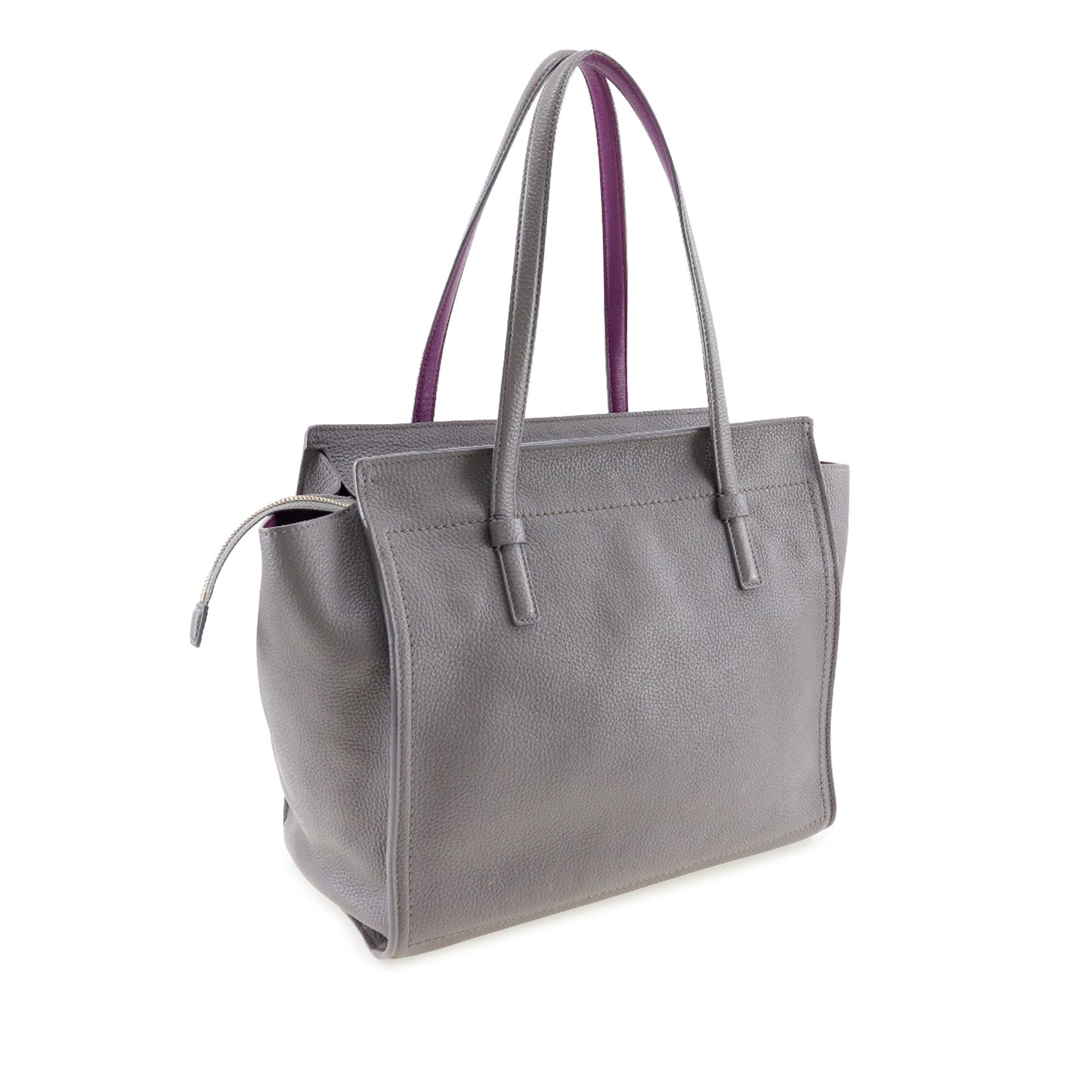 Ferragamo Medium Pebbled Calfskin Amy Tote