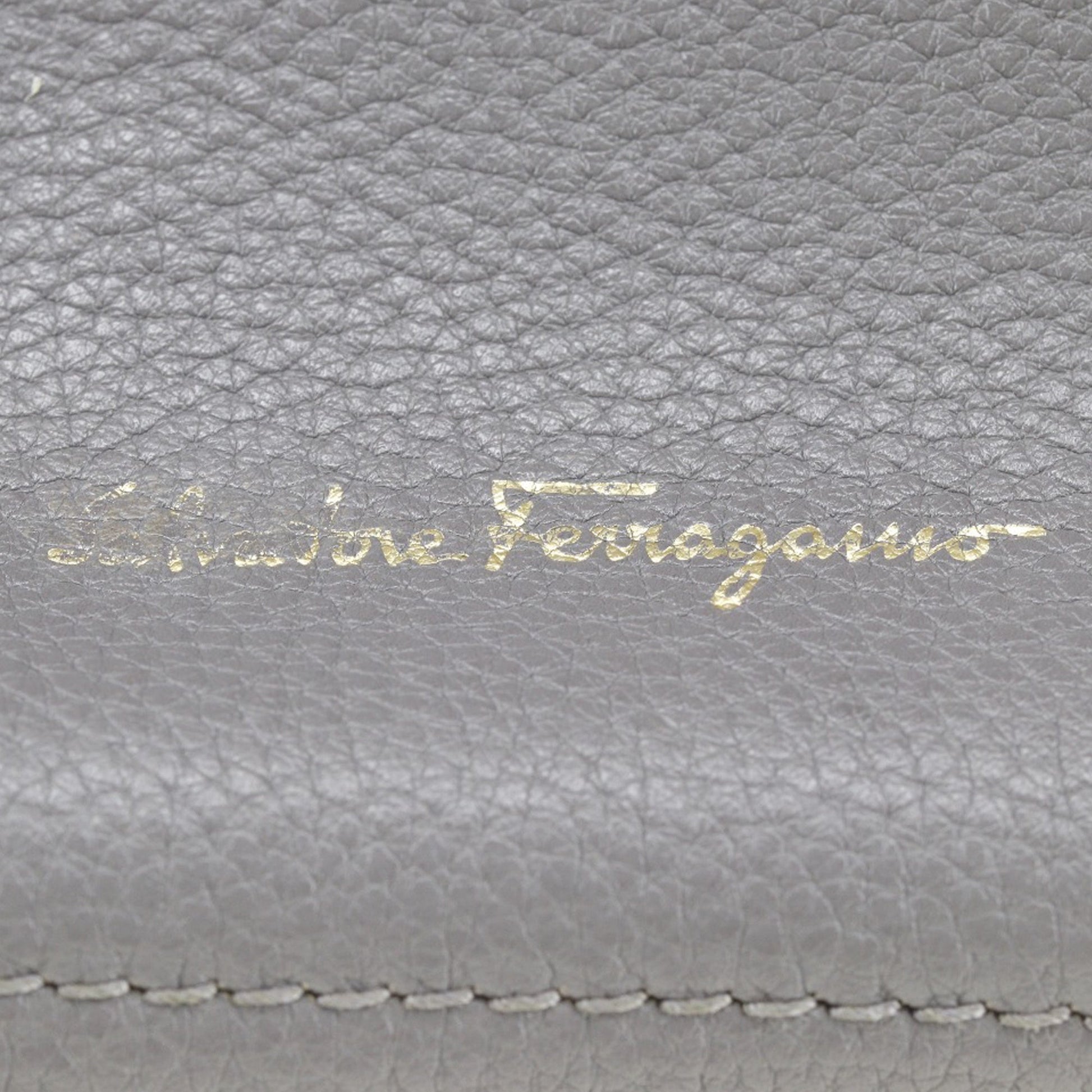 Ferragamo Medium Pebbled Calfskin Amy Tote