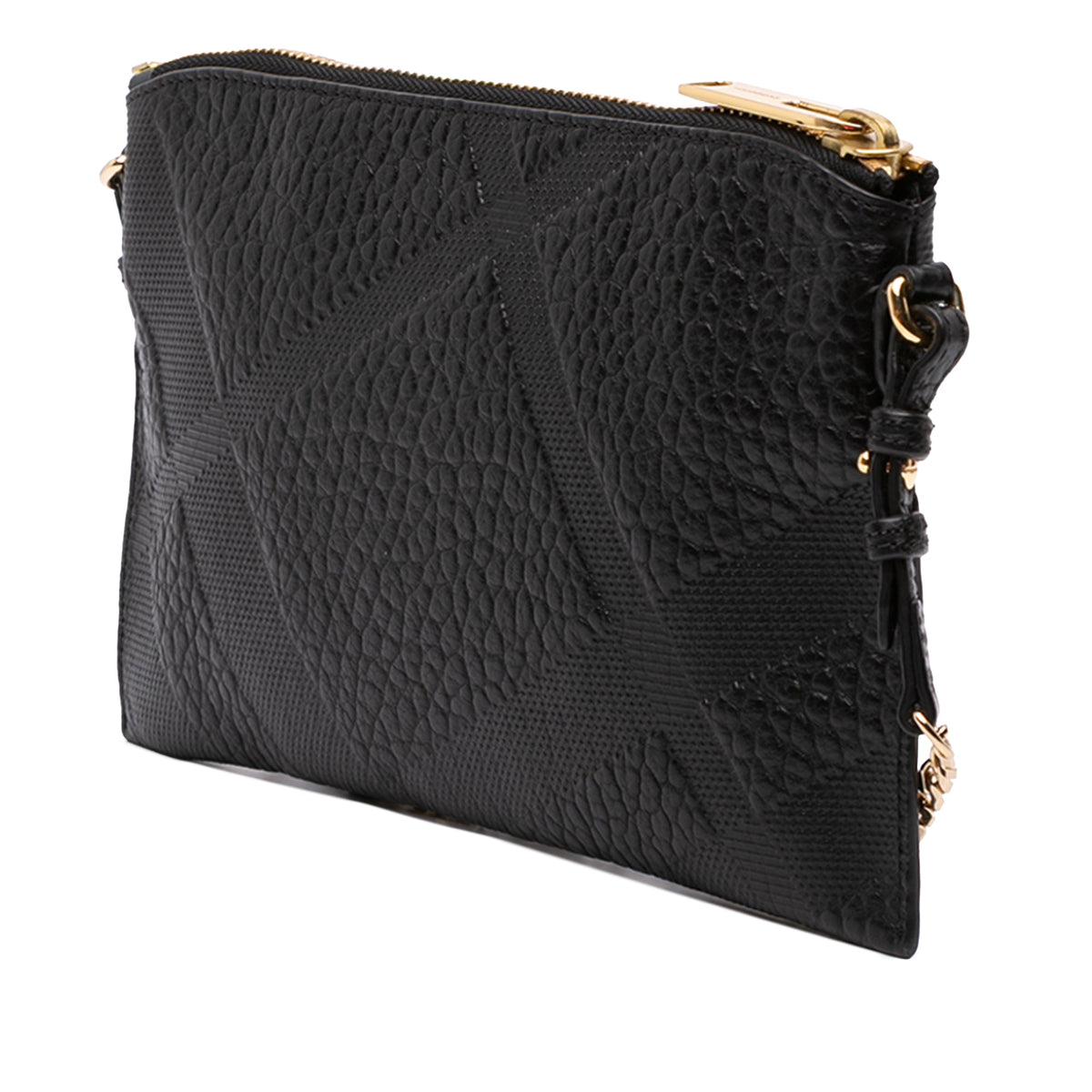 Burberry Small Grain Check Embossed Leather Chichester Crossbody