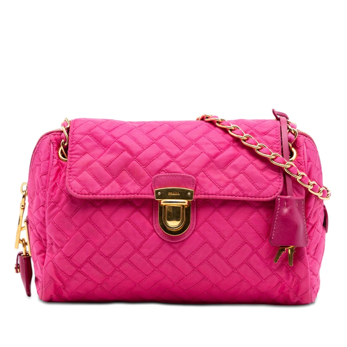 Prada Impuntu Tessuto Chain Crossbody