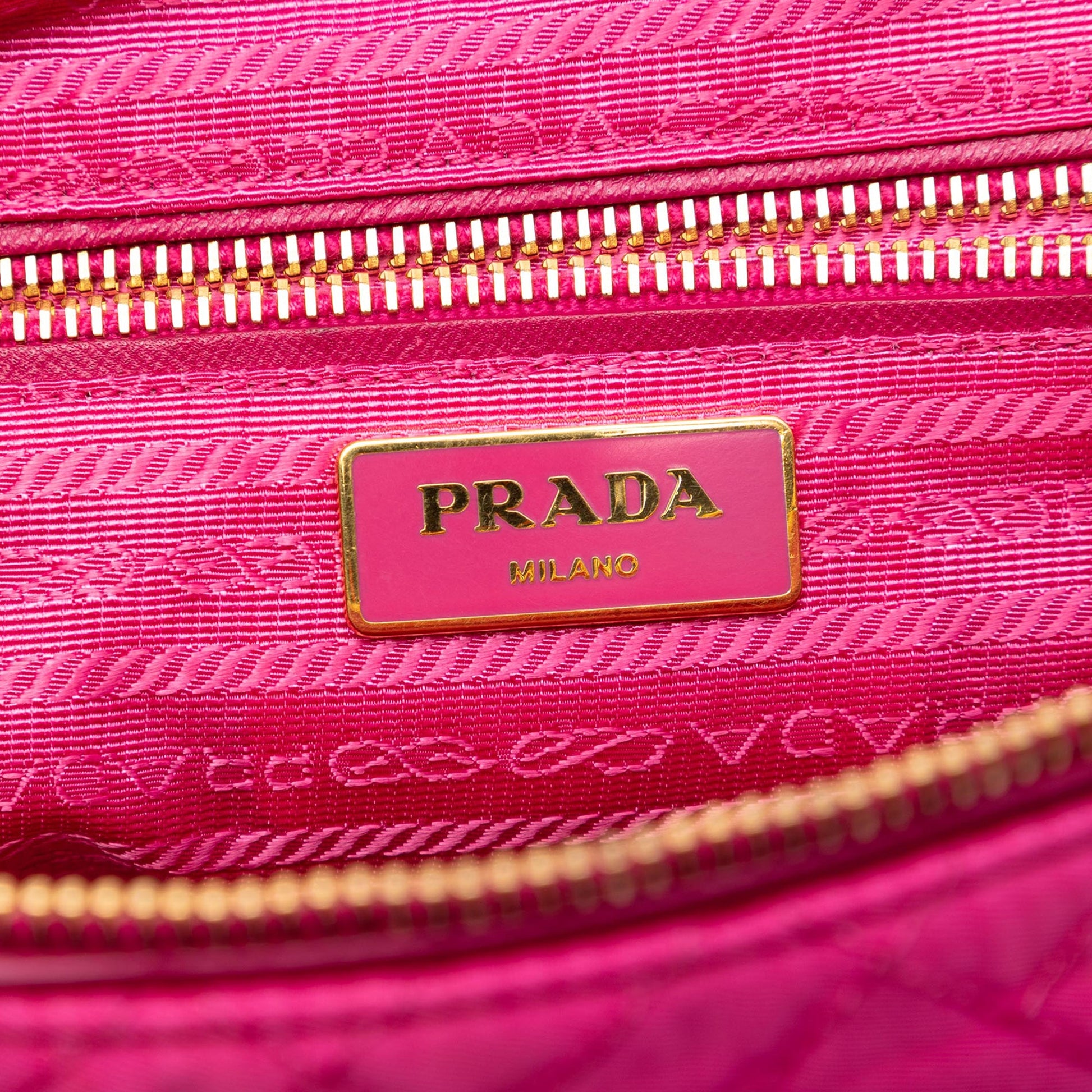 Prada Impuntu Tessuto Chain Crossbody