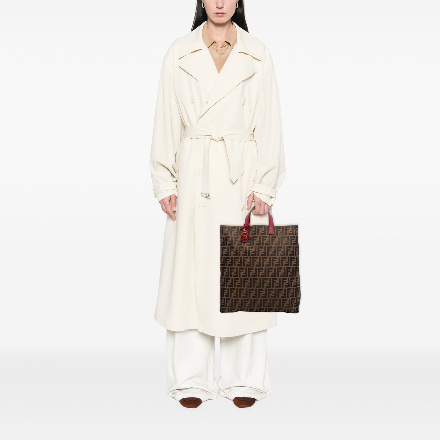 Fendi Zucca Canvas Shopping Tote