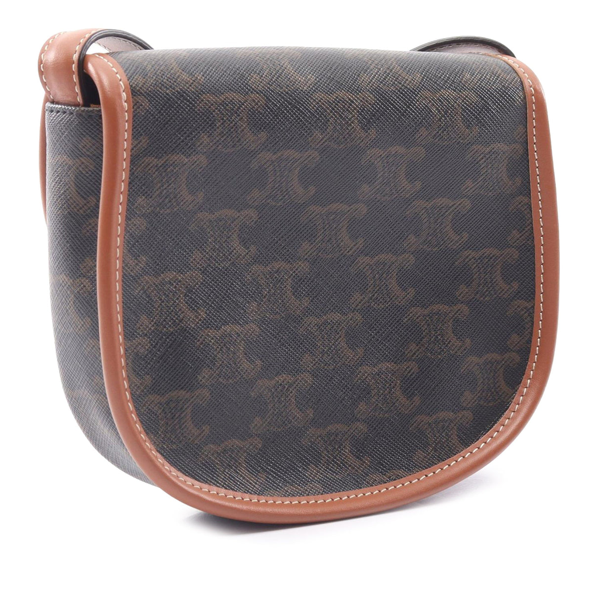Celine Mini Triomphe Coated Canvas Besace Crossbody