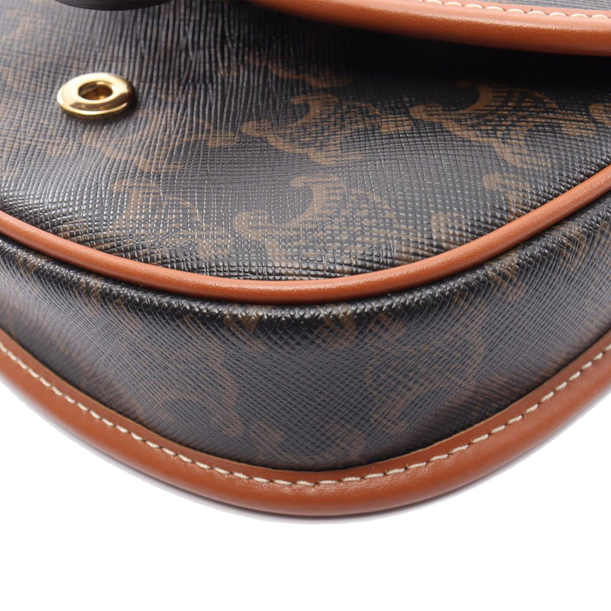 Celine Mini Triomphe Coated Canvas Besace Crossbody
