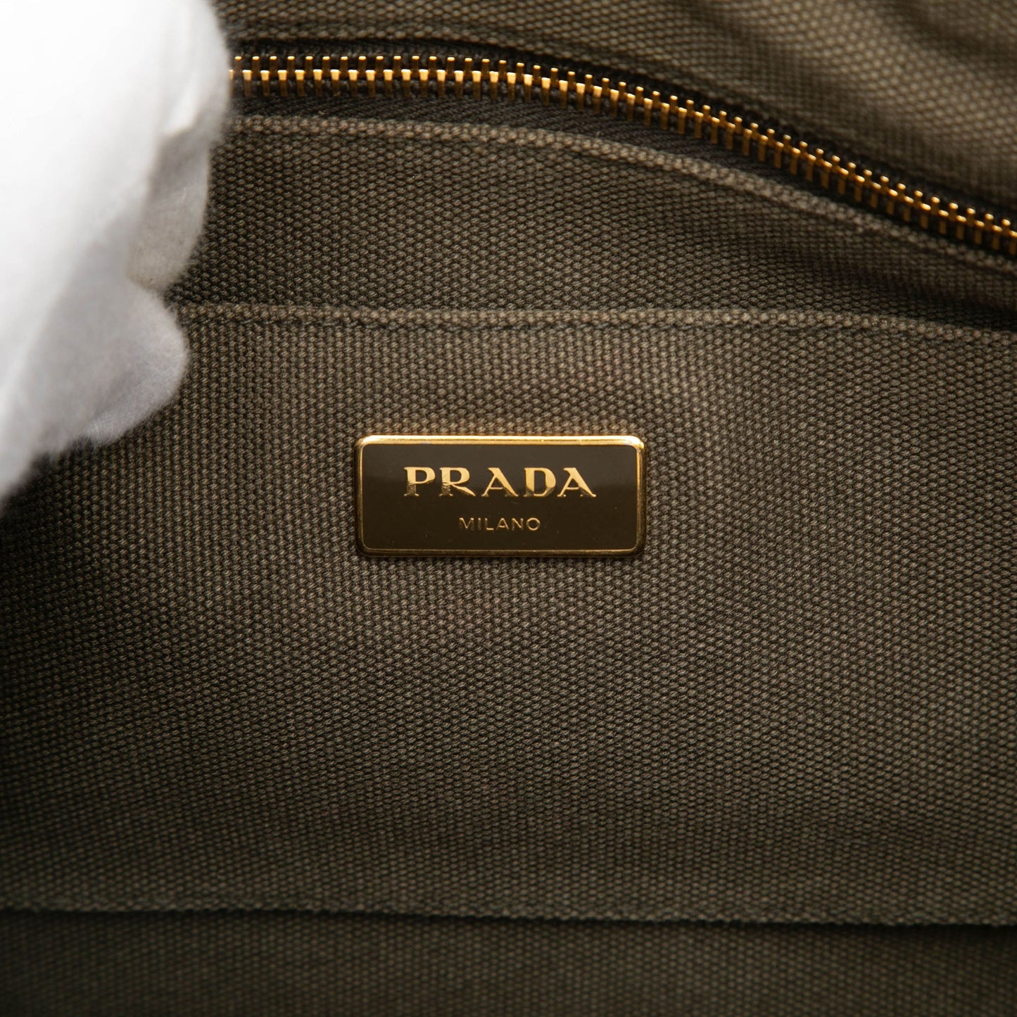 Prada Canvas Canapa Logo Satchel
