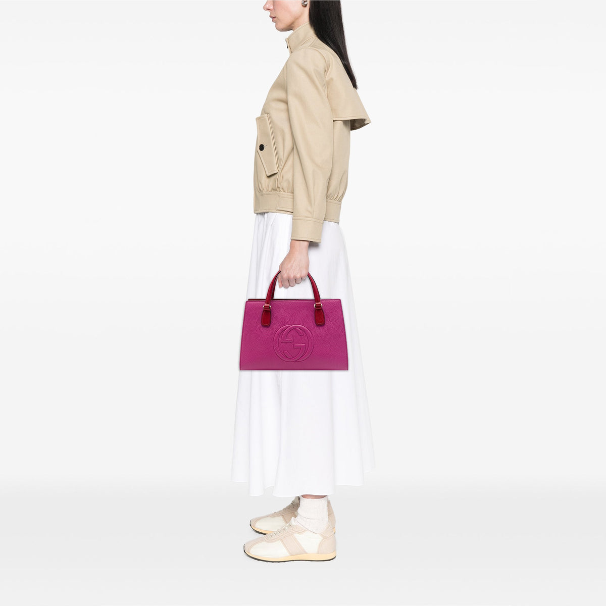 Gucci Medium Leather Soho Satchel