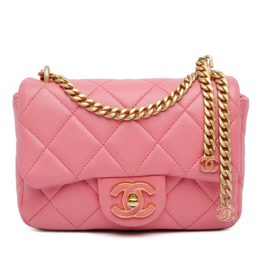 Chanel Mini Lambskin Pending CC Flap