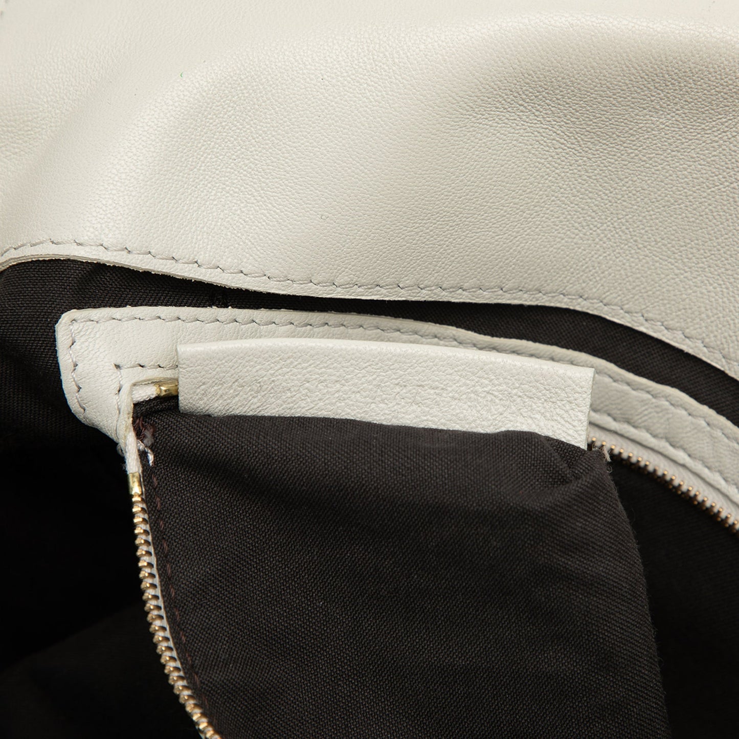 Fendi Zucca Embossed Leather Baguette Satchel