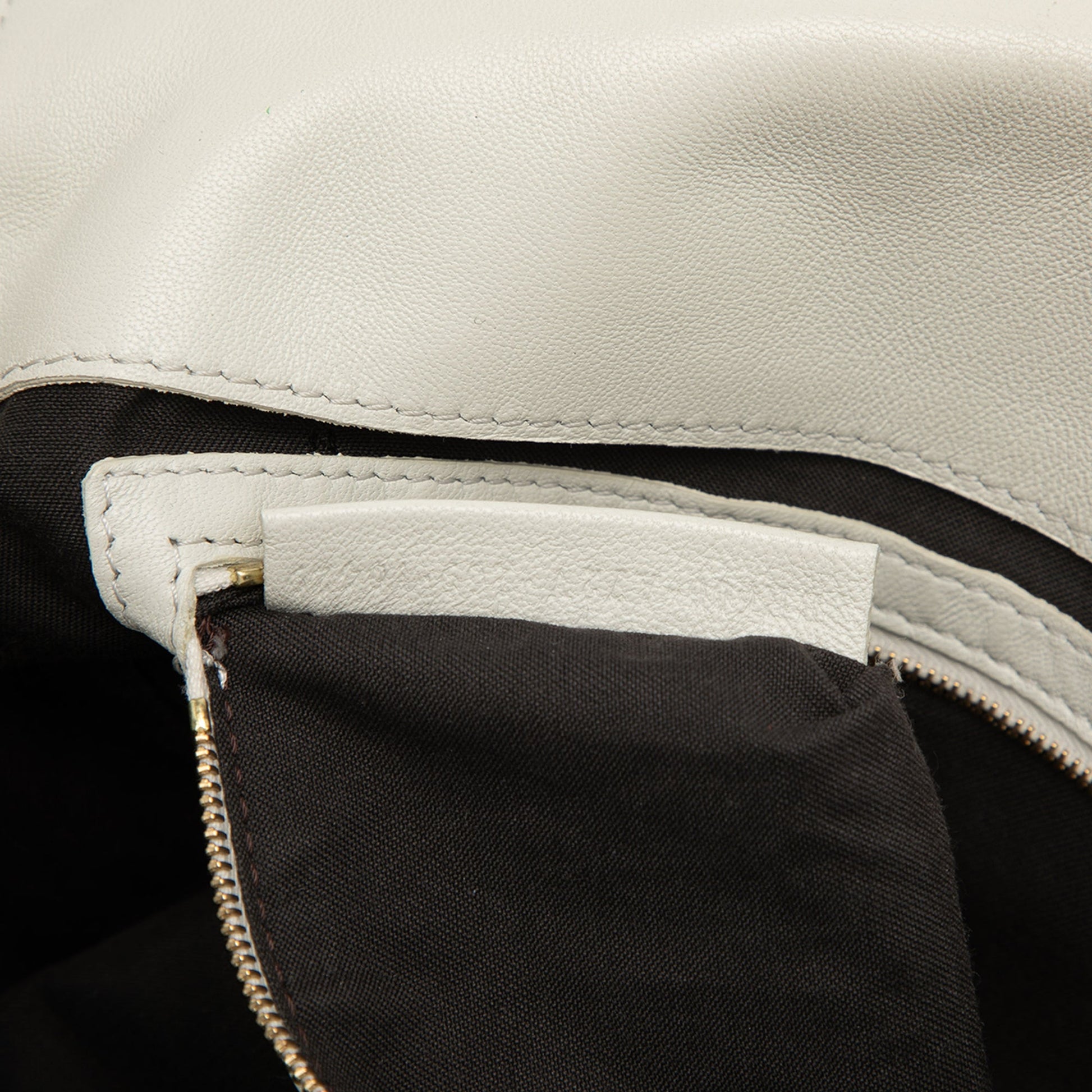 Fendi Zucca Embossed Leather Baguette Satchel