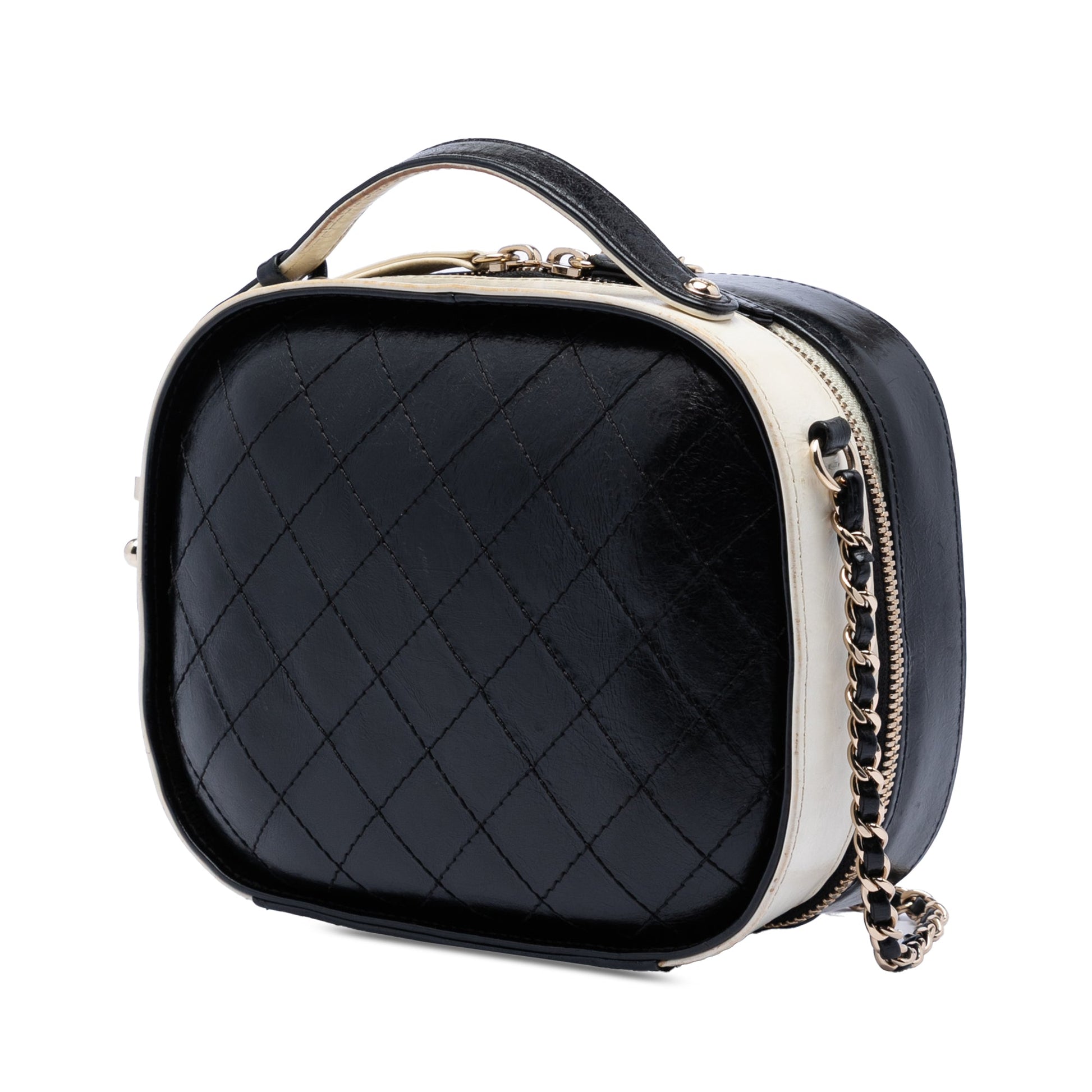 Chanel Small CC Crumpled Calfskin Vanity Case