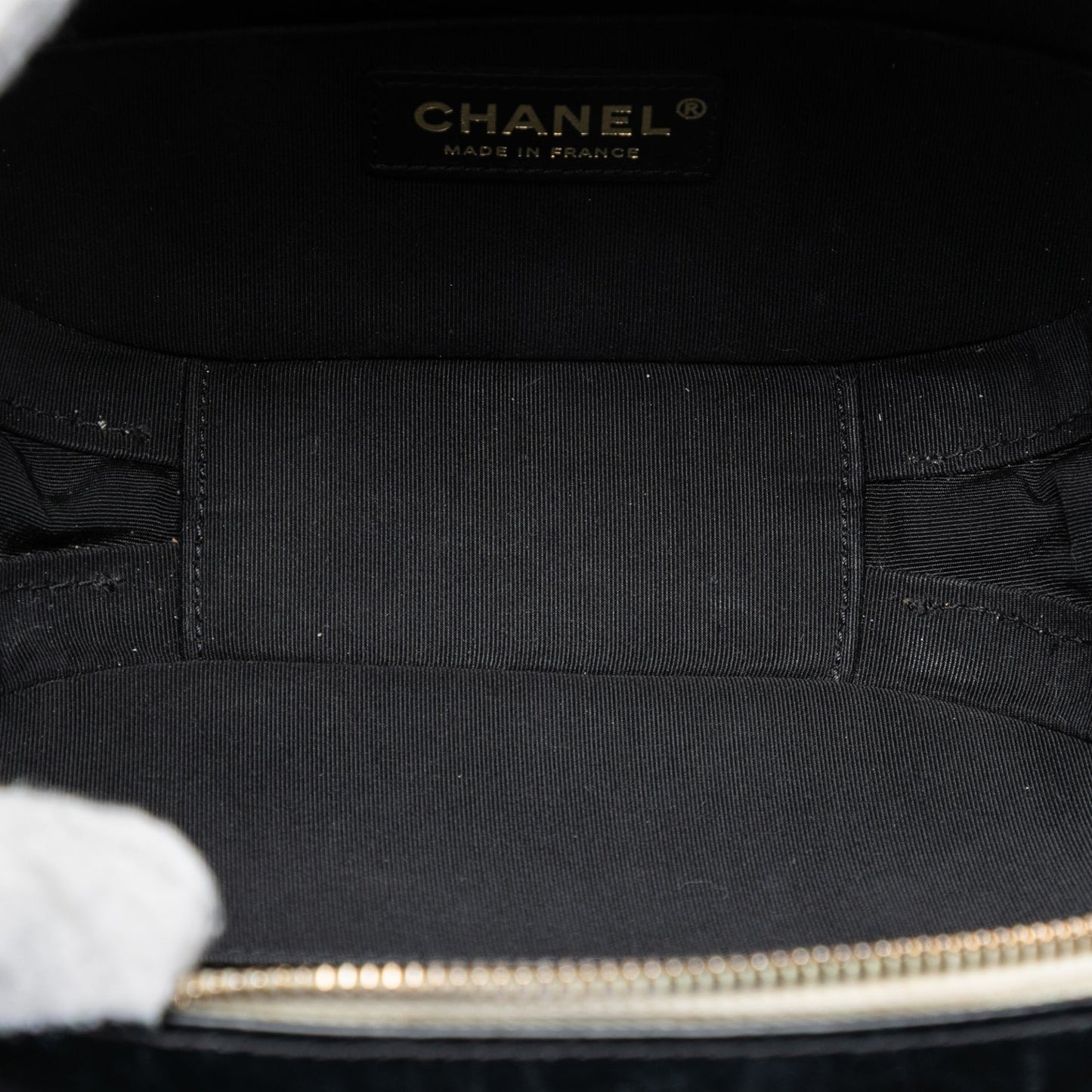 Chanel Small CC Crumpled Calfskin Vanity Case