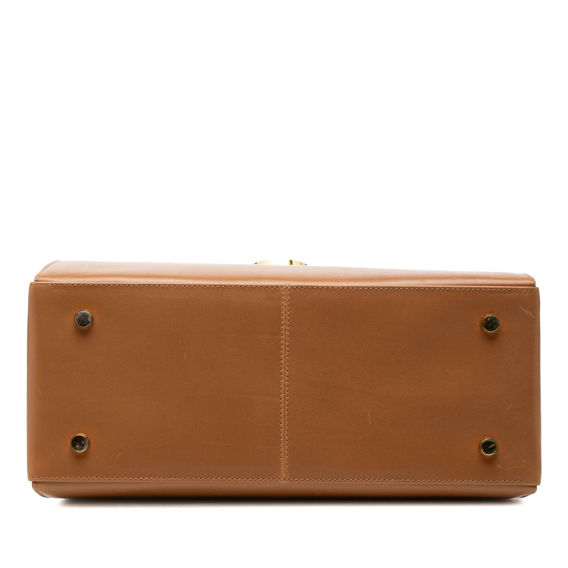 Ferragamo Small Leather Gancini Iconic Top Handle Bag