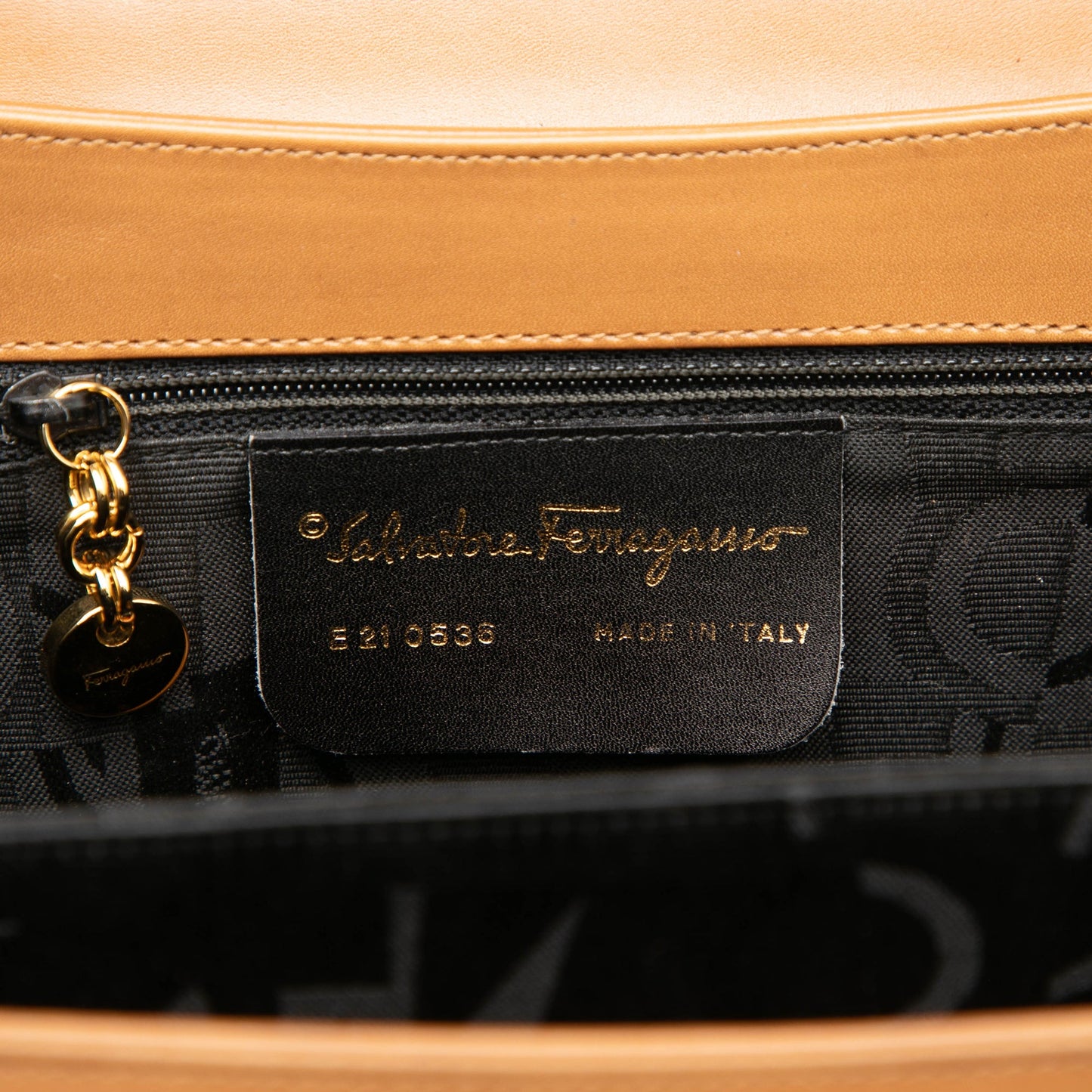 Ferragamo Small Leather Gancini Iconic Top Handle Bag