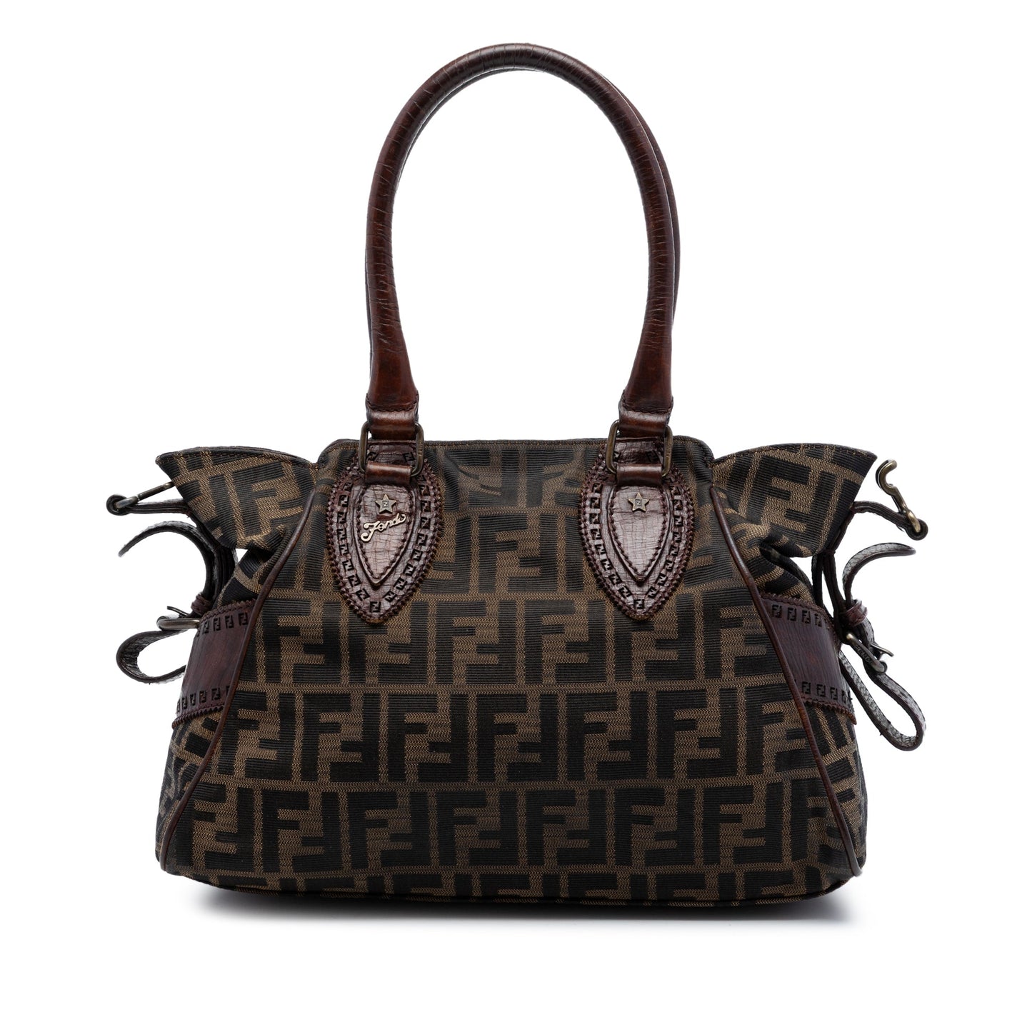 Fendi Zucca Canvas Etniko Handbag