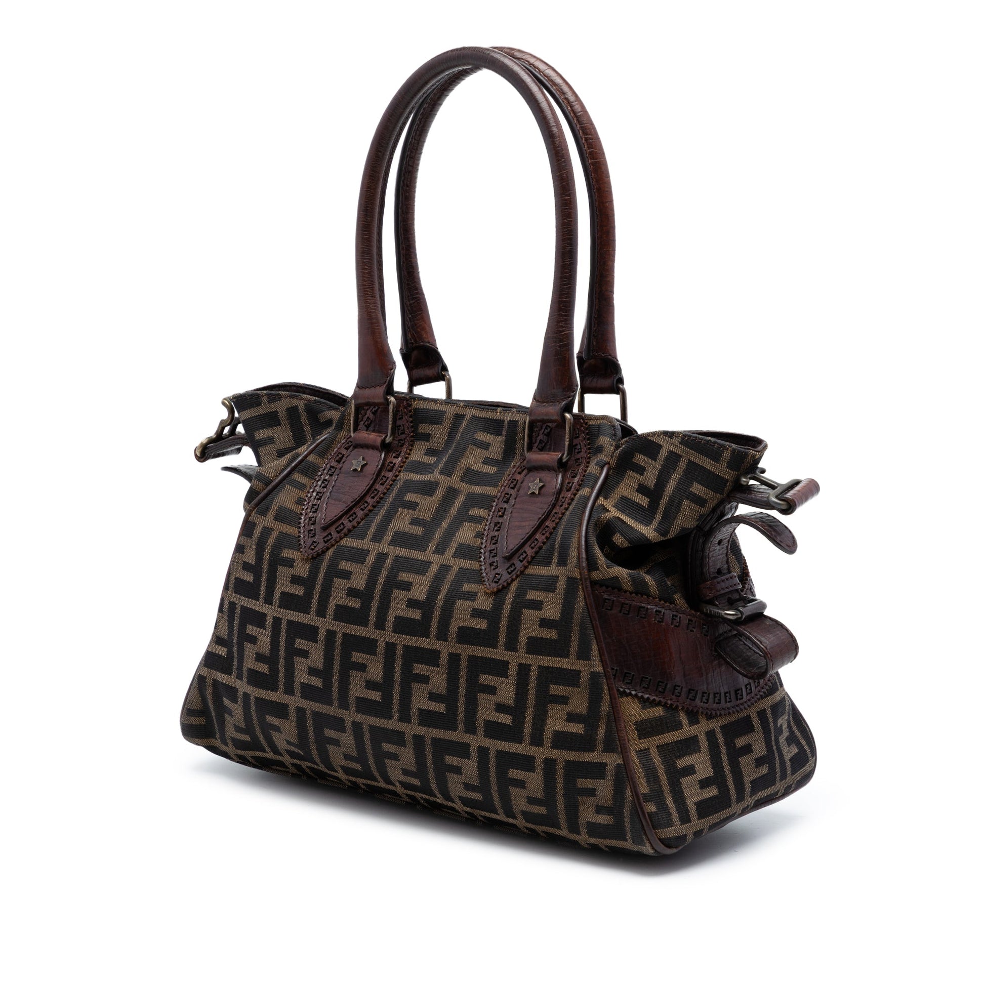 Fendi Zucca Canvas Etniko Handbag