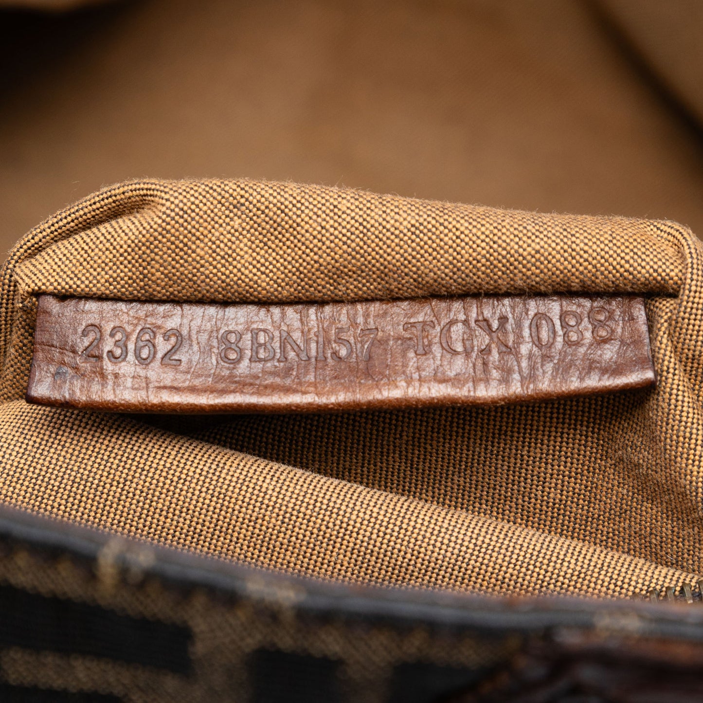 Fendi Zucca Canvas Etniko Handbag