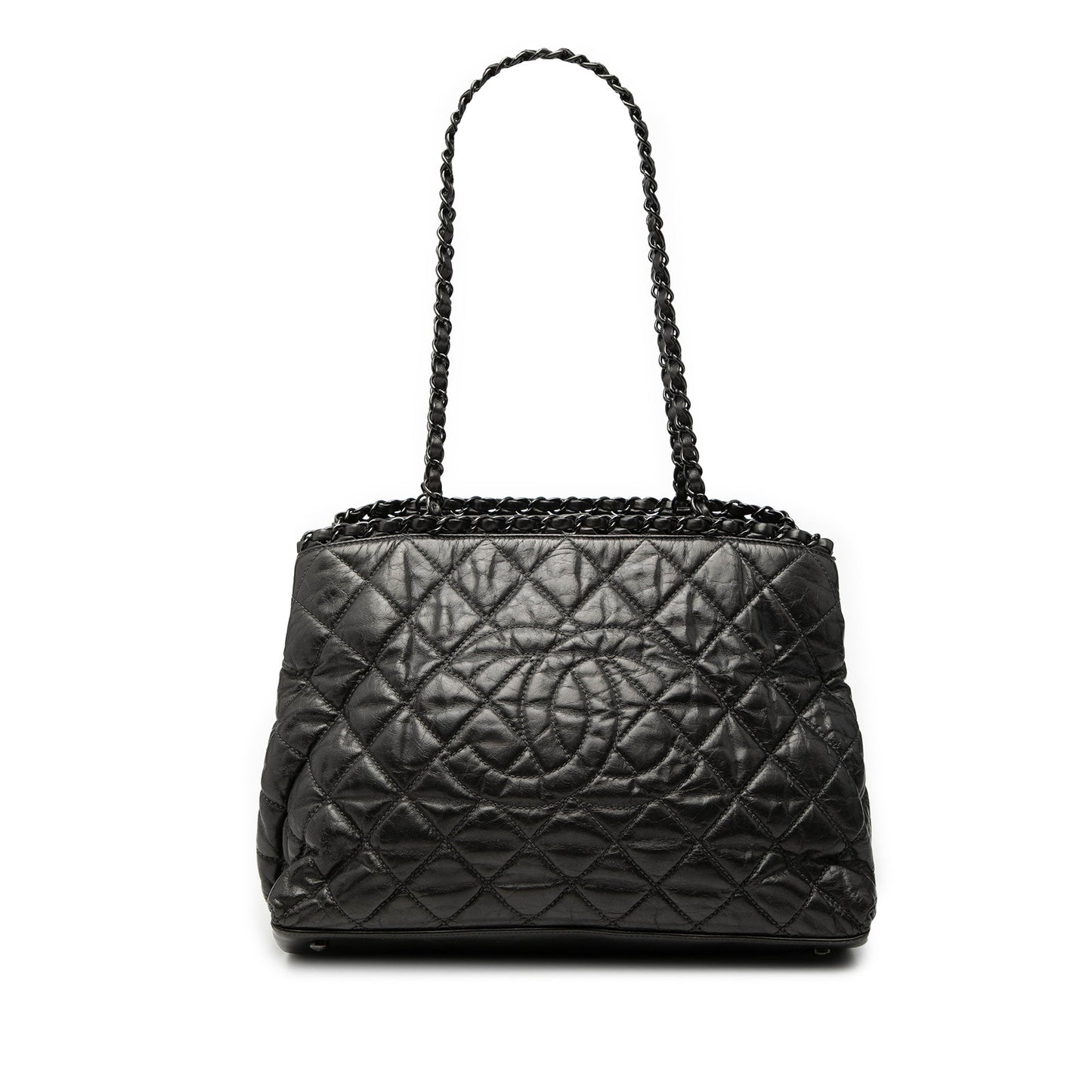 Chanel Small Quilted Calfskin Chain Me Tote