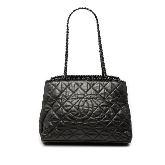 Chanel Small Quilted Calfskin Chain Me Tote
